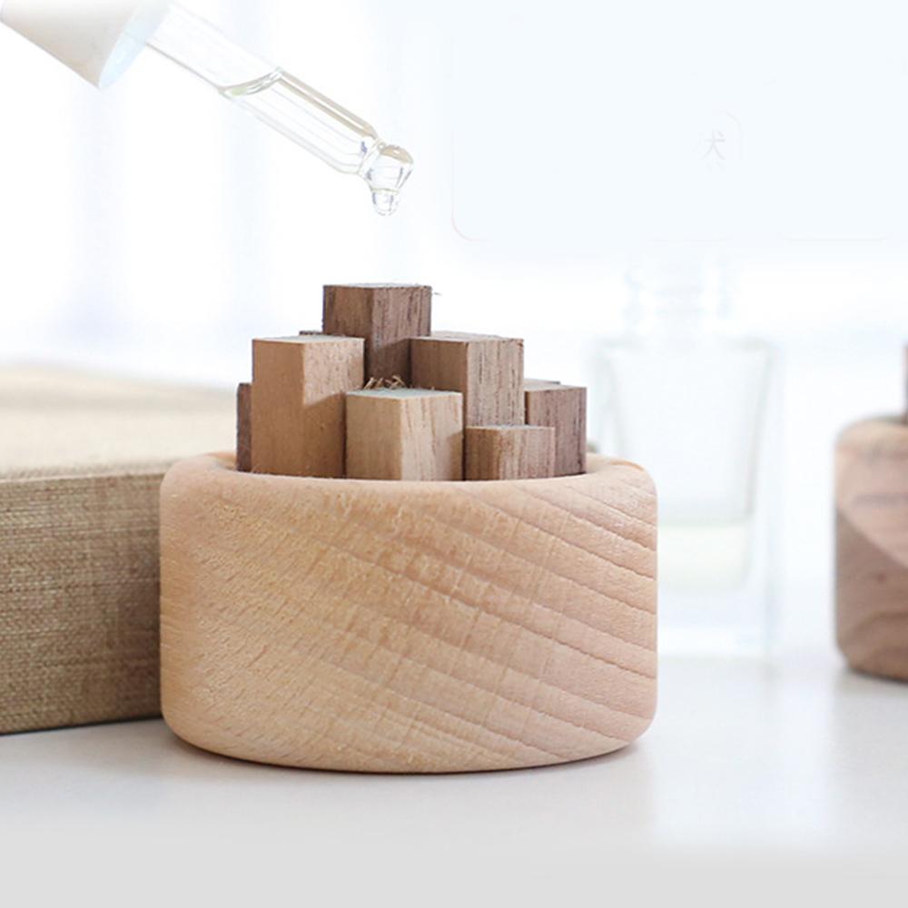 Kreativer Holz-Aromatherapie-Raumduft-Diffusor mit Duftstäbchen, ätherischen Ölen und Duftentfaltung