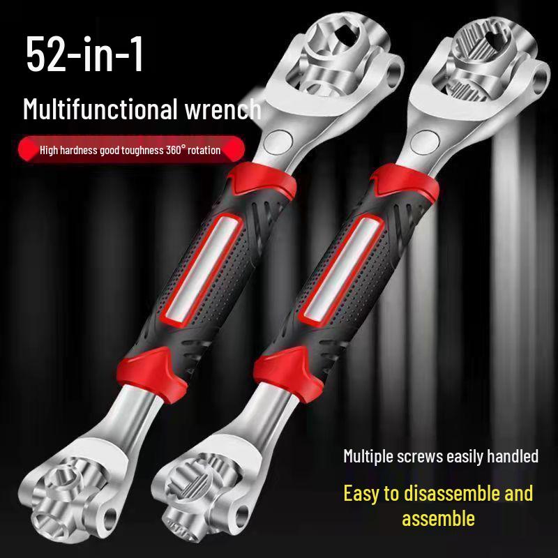 52-in-1 Multifunctional Universal Wrench: Multi-Head Torx Bone Socket Tool for Repair & Disassembly.