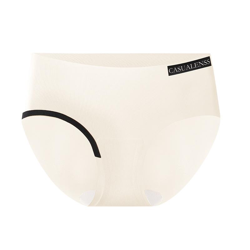 

Женское нижнее белье из ледяного шелка со средней посадкой, с надписями, удобные бесшовные трусы, не сдавливающие бедра, ластовица из чистого хлопка, трусы-слипы треугольной формы с эффектом лифтинга бедер 2XL покинуть белый