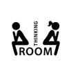 Creative Man Woman Pattern Washroom Toilet WC Bathroom Door Sticker DIY Decal