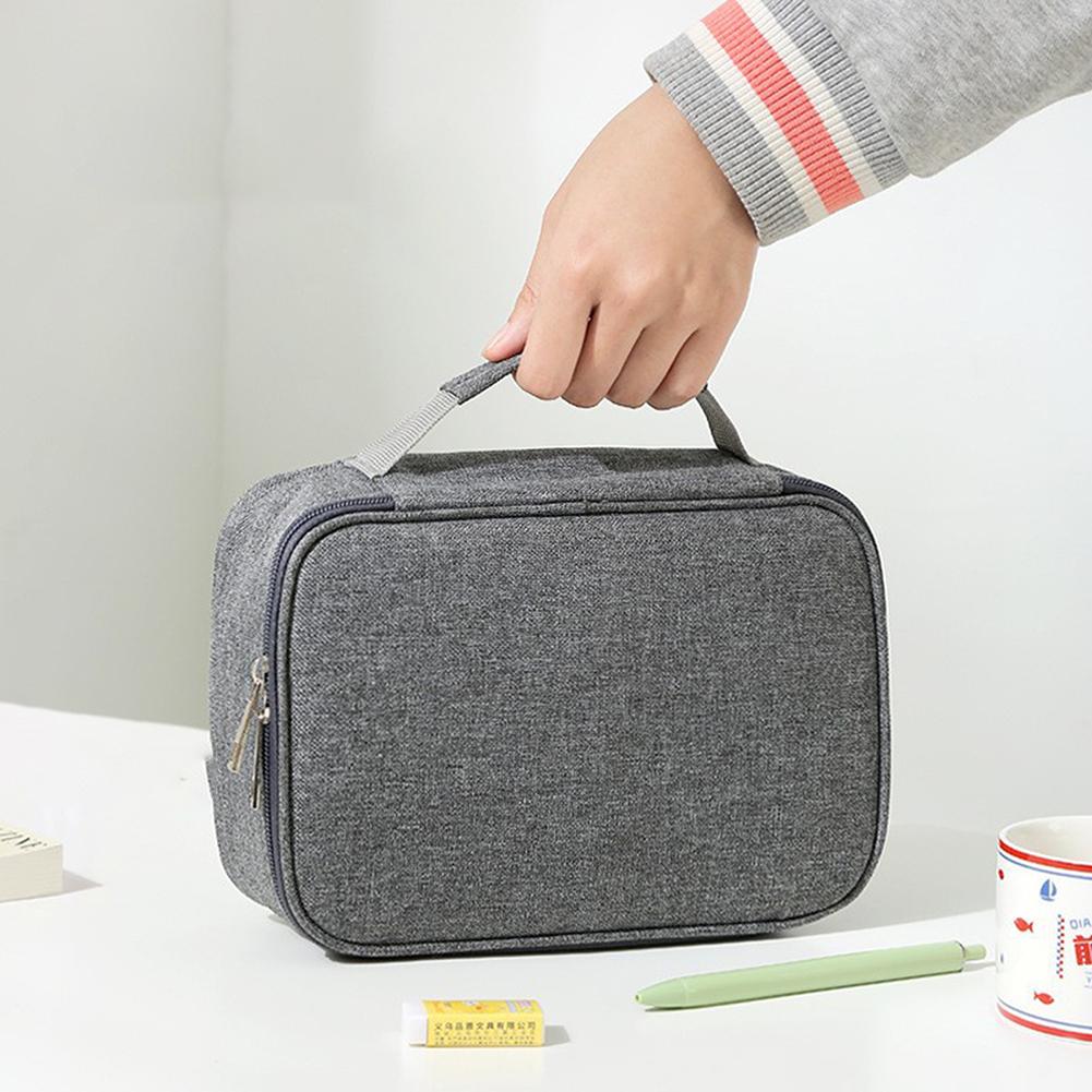 Large Capacity Pencil Bag Organizer 72 Holes Art Storage Pen Case Holder Portable Stationery Pencil Pouch For School/Office