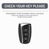 Leather Car Key Case Cover Holder Fob For Hyundai Grandeur HG Sedan Santa Fe 3DM Grand SantaFe 2018 IX45 EQUUS Azera Genesis G80