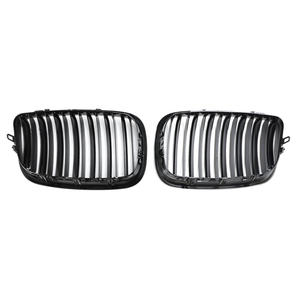 Front Bumper Kidney Grille Grill Fit BMW X5 E70 X6 E71 2007-2013 Gloss Black