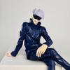 New Jujutsu Kaisen Anime Figure Sitting Satoru Gojo Figure Collection Model PVC Action Figures Anime Decoration Toys Gifts