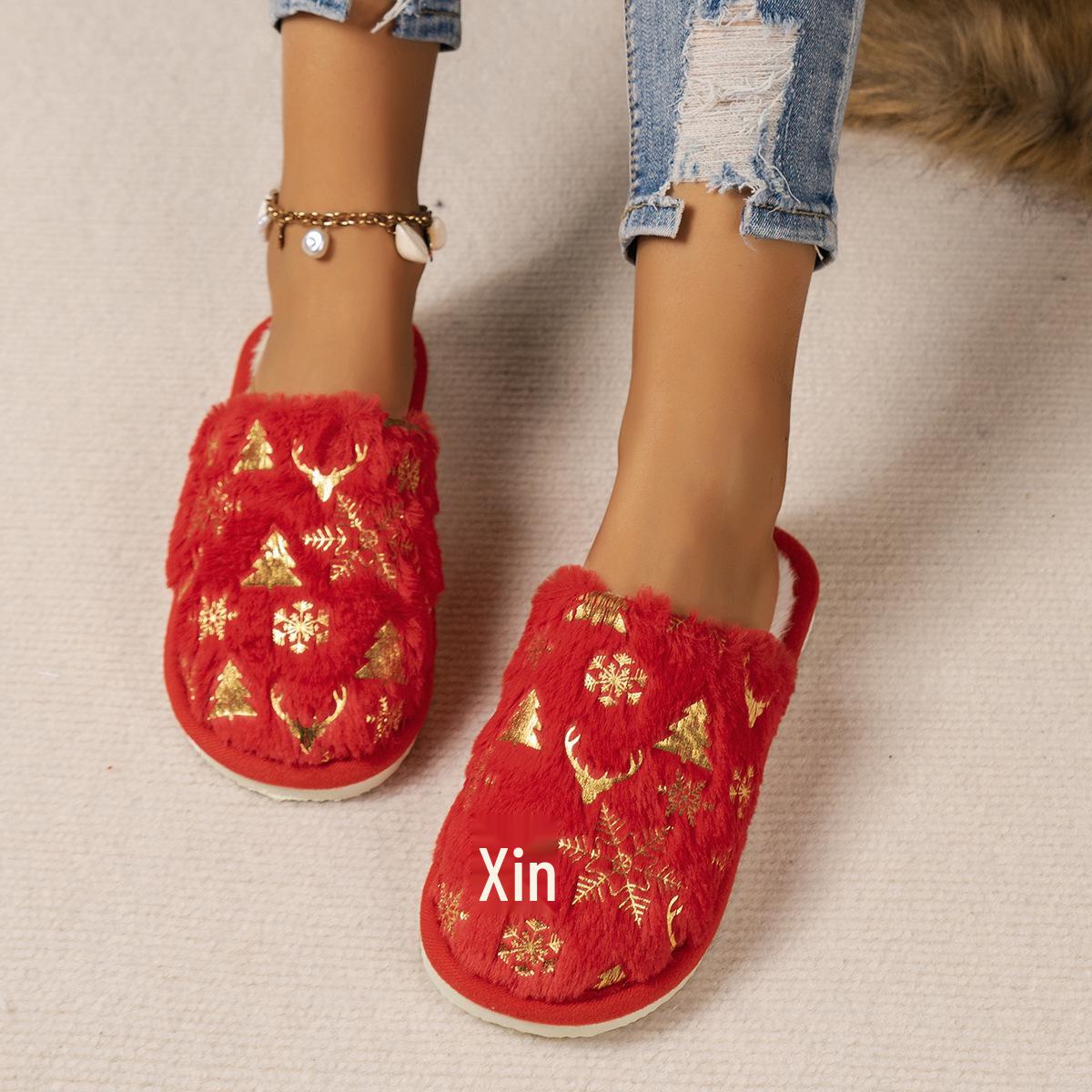 

In Stock Christmas Slippers for Men & Women - Lightweight, Customizable Home Shoes 42-43