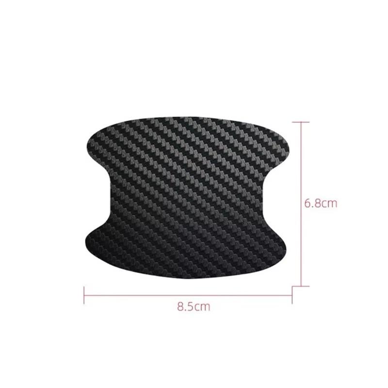 4Pcs/Set Car Door Sticker Carbon Fiber Scratches Resistant Cover Auto Handle Protection Film Exterior Styling Car Accessories