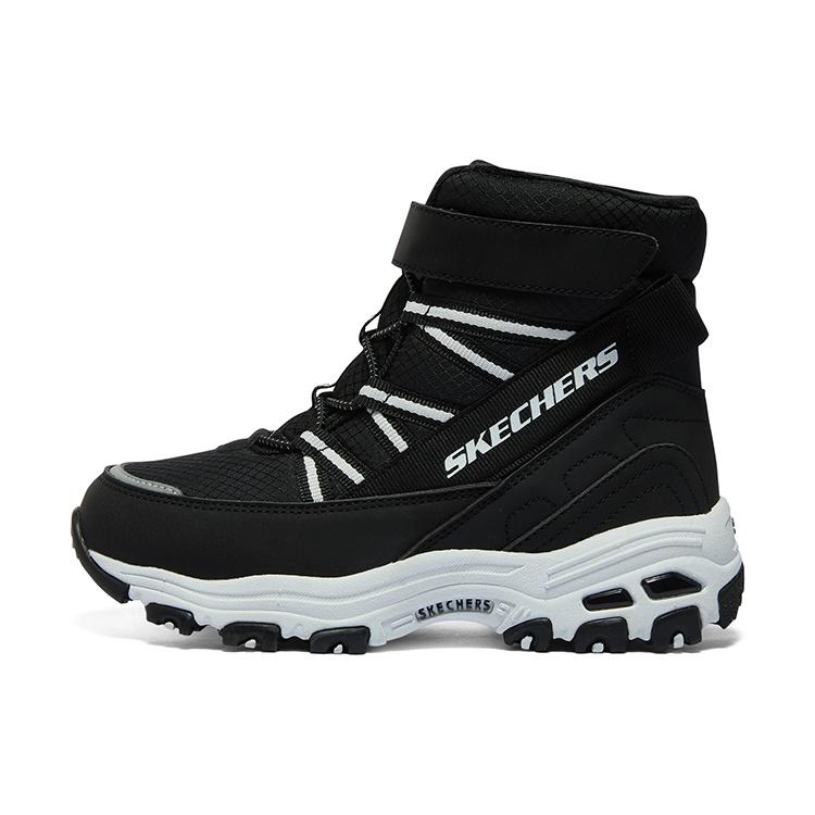 (GS) Skechers Winter Comfy Boots Black White Kids 660092L-BKW EU 32