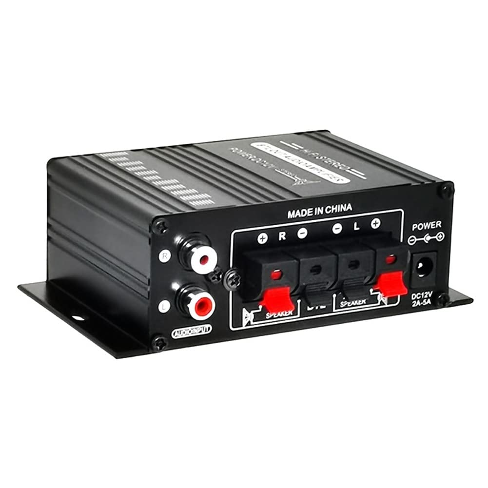 Xsdjasd 270 12V Mini HIFI Leistungsverstärker Audio Heim Auto Heimkino Verstärker Verstärker AUX Eingang -270 2-Kanal USB/SD