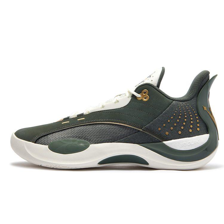 361 Team Joker Low Top Basketball Shoes Men's Green White 572511105-6