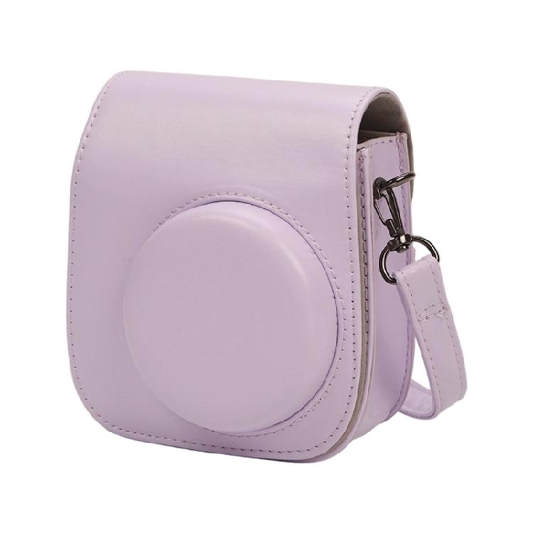 Lightweight Protective Case PU Leather Camera Case Wear Resistant Solid Color Protective with Shoulder Strap for Mini 12