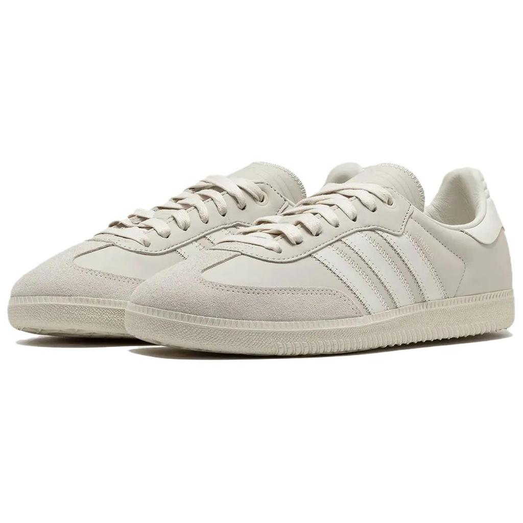 Pharrell X Adidas Samba Human Race Aluminium White Unisex Sneakers Grey Cloud-White ID9067
