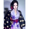 The Piece King Ghost Island Chapter Dark Pattern Robin Kimono Cos Costume Anime Anime Nicole Robin Cosplay Costume