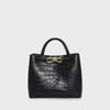 Premium Cowhide Shoulder Bag - 2024 Large Crocodile Pattern Handbag, Versatile Women's Tote