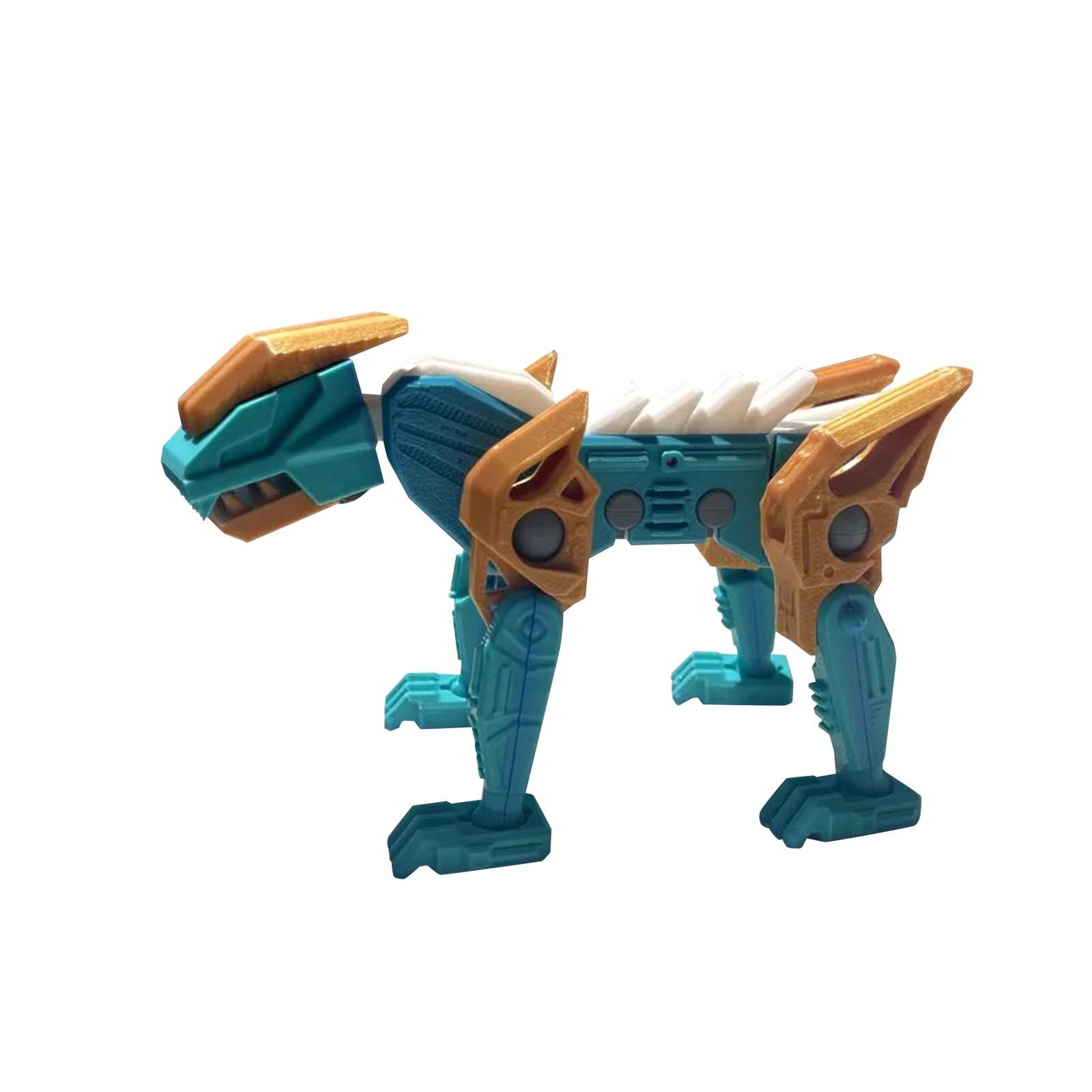 

3D-печатная механическая подвижная технологическая игрушка-животное с чувством, требуется сборка One Size армия зеленый