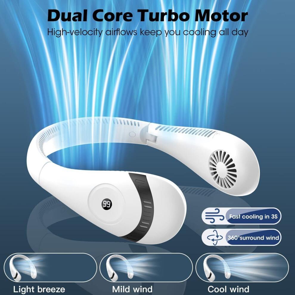 Bincy 3-Speed Built in Rechargeable Battery Personal Neck Fan