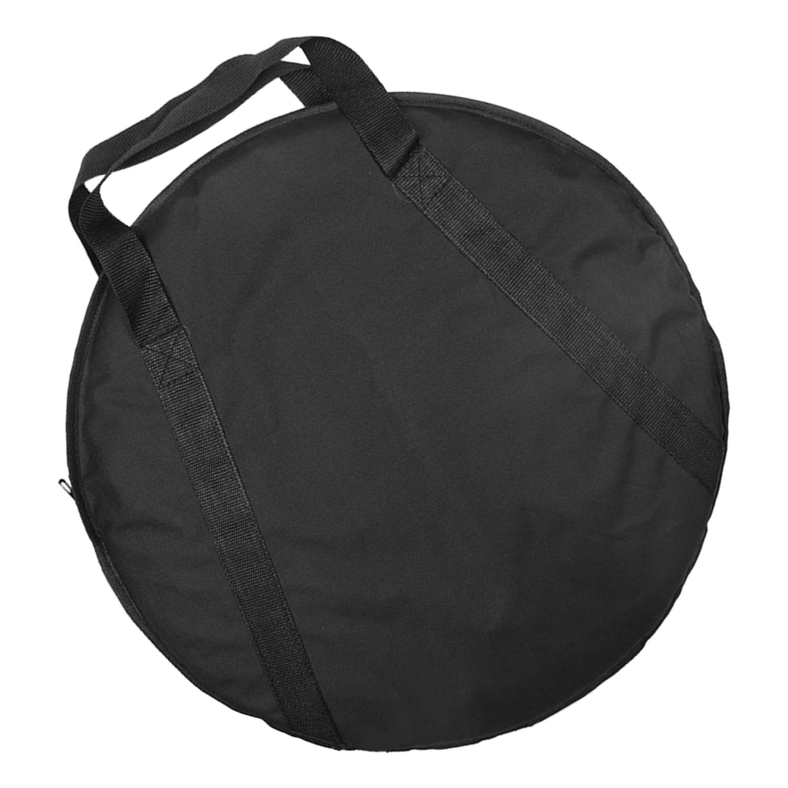 Round Cymbal Storage Case Waterproof Cymbal Carry Bag Travel Cymbal Container Cymbal Case Cymbal Gig Bag with Handle