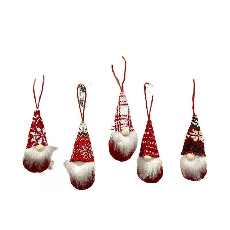 Christmas decorations: pendant, Santa Claus, Christmas tree pendant, faceless doll Cute Mini Faceless Dwarf Home Holidecorations M