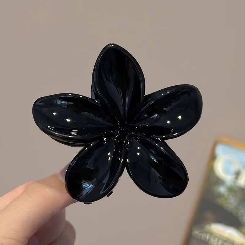 Fashion Flower Hair Claw Korean Large Crab Clamp Vintage Women Ponytail Shark Clip Headdress Hair Accessories Fashion Jewelry