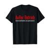 Funny Sayings T Shirt Out of Order Adults Short Sleeve Black S Vintage Washed Slightly Top For Everyday Wear Fashion Soft