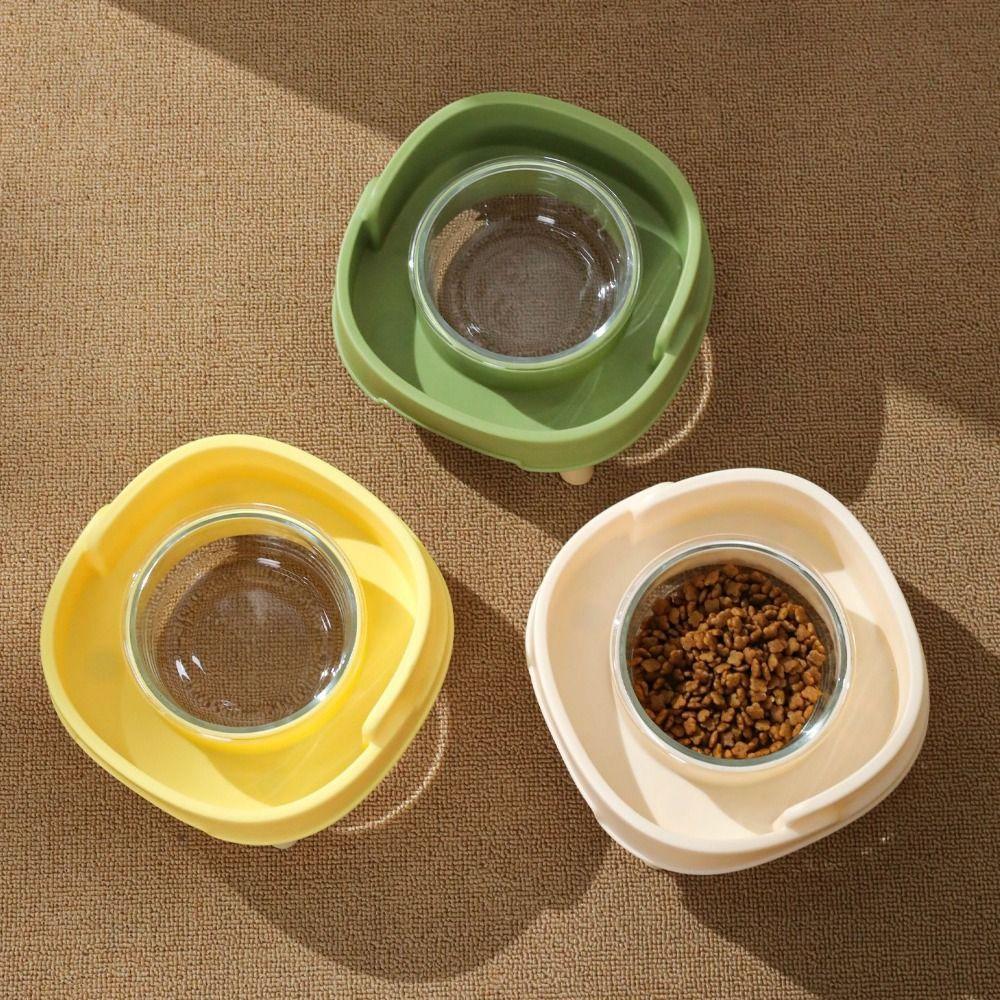 Plastic Pet Dog Cat Bowl Protect Cervical Vertebra Cat Food Bowl Pet Four Legged Bowl  for Dogs