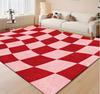 Black White Checkerboard Rug  Modern Chessboard Pattern Carpet  Gamer Room Rug  Retro Checkered Floor Decoration Rug
