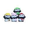 Cute Cartoon Panda Plush Toy Bag Pendant Super Soft Stuffed Animal Keyring