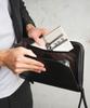 Shrink Leather Clutch Bag Second Ceremonial Genuine [Milagro] (Men's Bag, Bag, Black, Formal, Handbag, Bridal, Occasions, Leather, Black, Men's)