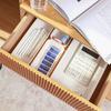 4PCS Drawer Organizers Set Clear Plastic Desk Dividers Bins Bedroom Dresser Office Storage Box for Makeup Jewelries Gadgets