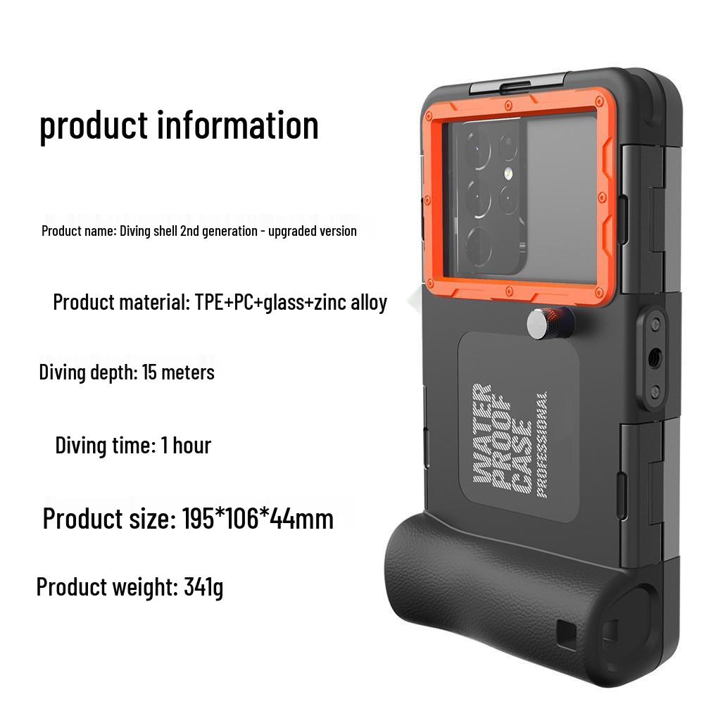 Red Pepper Black Technology Waterproof Dive Case (15m) for Samsung, Apple 14/13, Huawei, Xiaomi