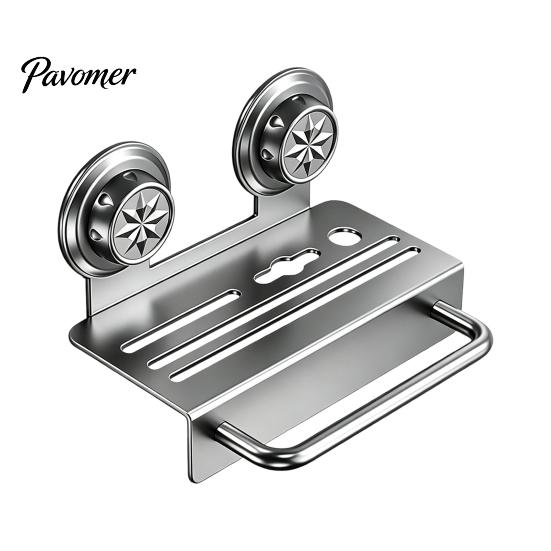 Kitchen Countertop Organizer Chopstick/Cutter Storage Rack, Wall Mounted Suction Cup Installation, Heavy Duty Carbon Steel No Drill Utensils