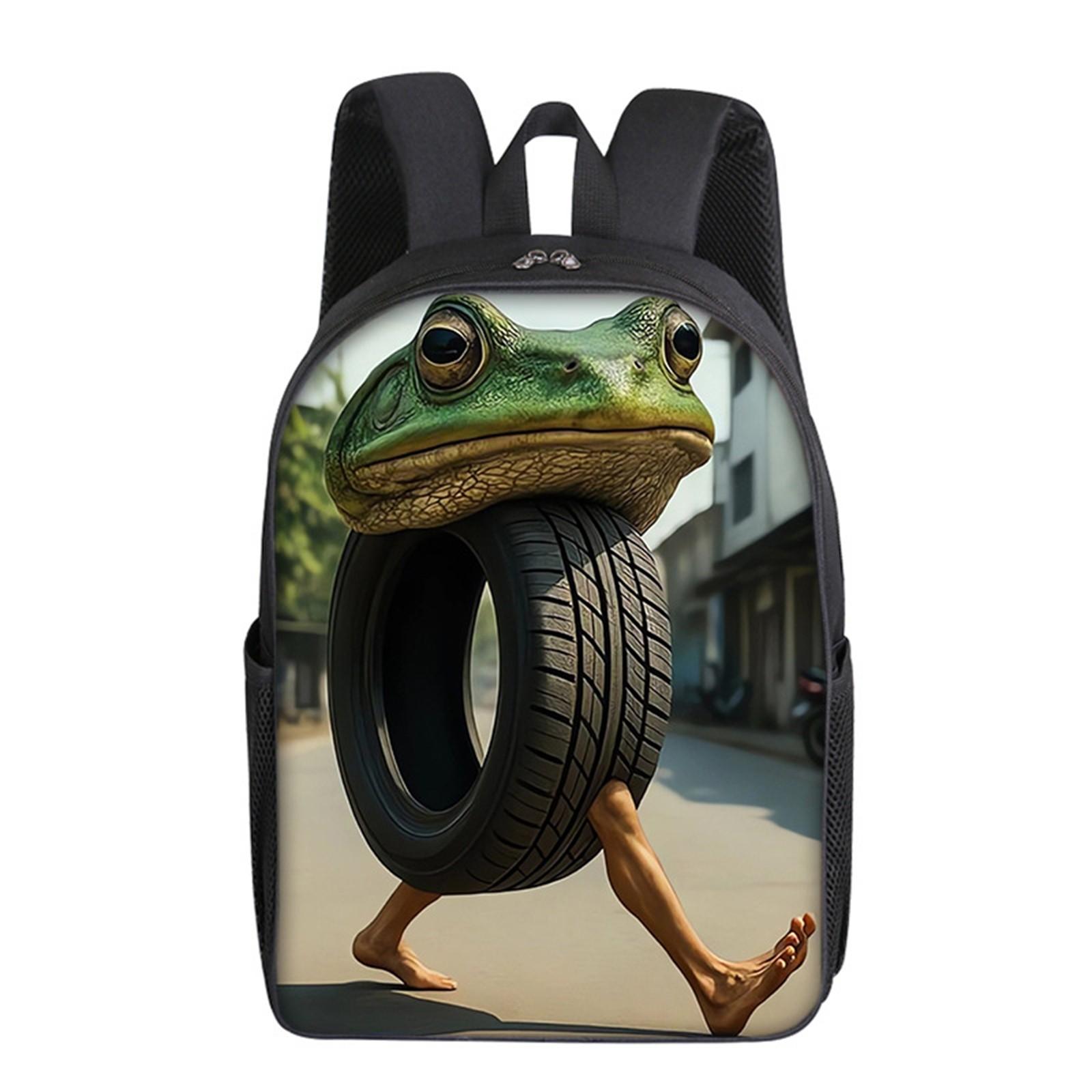 

Повседневная сумка через плечо с рисунком из мультфильма для учеников младших классов средней школы, рюкзаки большой вместимости One Size