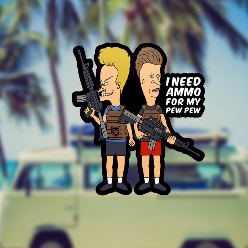 I Need Ammo For My Pew Pew Car Decals Cartoon Auto Accessories Window Bumper Body Ornament Self-Adhesive Vinyl Decals