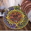 1Pc Aztec Circular Print Rug - home decoration Carpet For Living Room Bedroom Flooring Computer Chair Area Rug