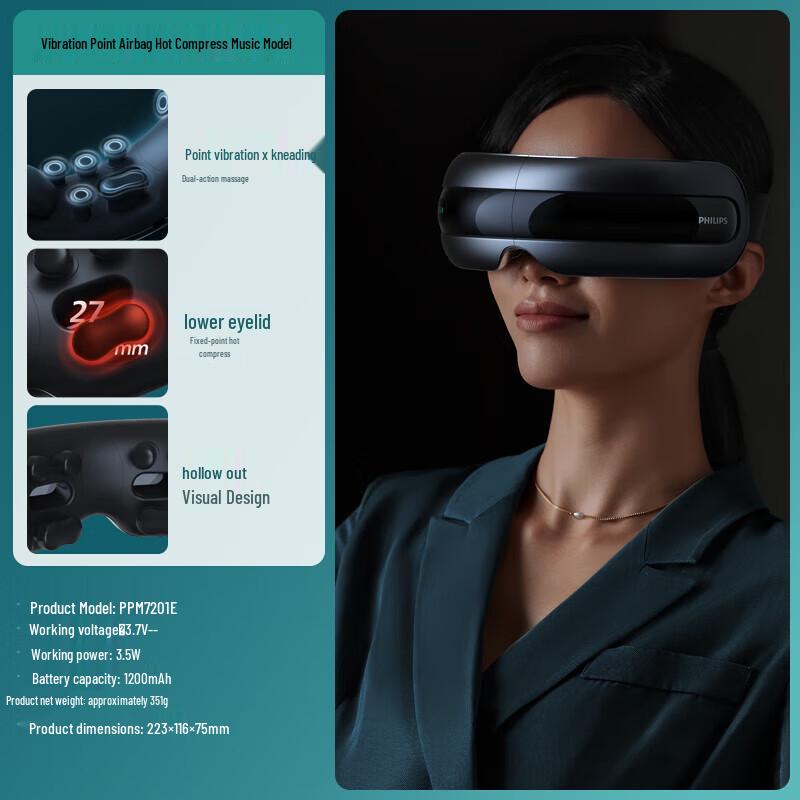 

Philips PPM7201E Smart Eye Massager with Heat and Massage