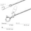 Lara Christie Platinum Chain Necklace, Pt850, Venetian, 0.95mm Wide, Approximately 4.09g, Up to 45cm, Adjustable Length, lc97-0060