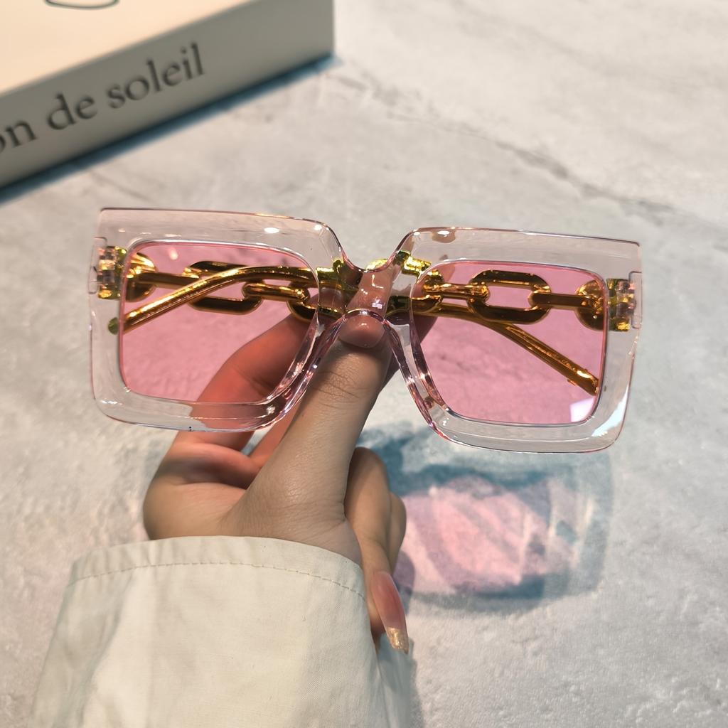 Trend Oversized Square Fashion Glasses,Girls Boys Stylish Sunglasses,for Party, Hiking, Trekking,Shopping