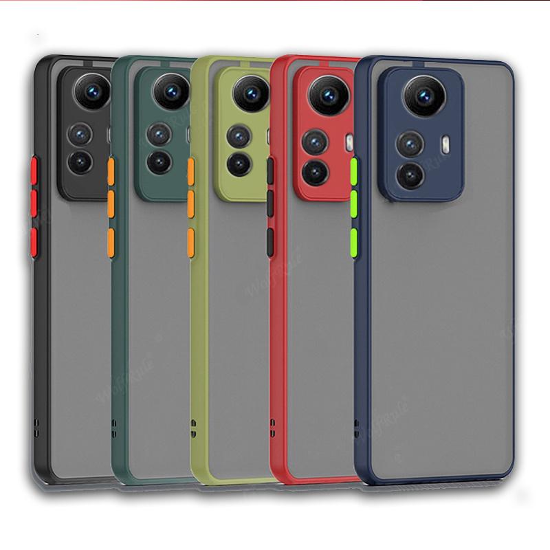 Custodia Per Xiaomi Redmi Note 12 Pro Plus 5G - Cover Ibrida Morbida TPU E Retro Rigido Trasparente Antiurto (Nero)