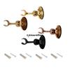 1pc Antique Shower Head Holder Solid Brass Bracket Wall Mounted Handheld Showers Stand Gold Bronze Black Base Minimalist Retro