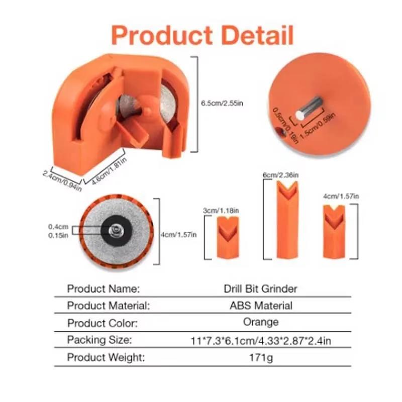 Electric Drill Bit Sharpener 2-16mm Diamond Milling/Twist Drill Bit Sharpener, Household Grinding Tools, Double-sided Polishing