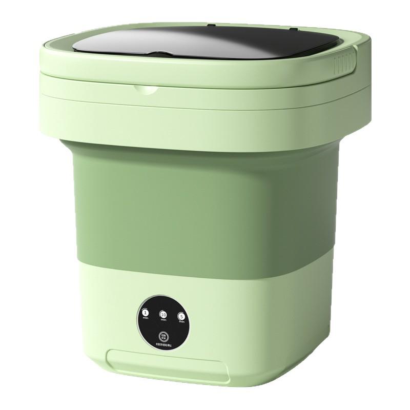 Compact Folding Washing Machine with Automatic Spin and Dehydration for Dormitory or Home Use