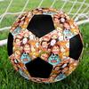 Soccer Ball Colorful Machine Stitched PVC Size 5 Team Training Competition Ready Durable High-Bounce Cool Sports Gift