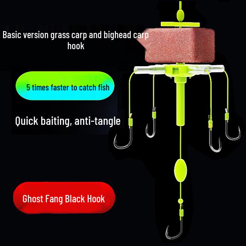 Zhan Lian Yong Floating Fishing Rig: Special Hook & Line Set for Sea Rod, Ideal for Water Monsters