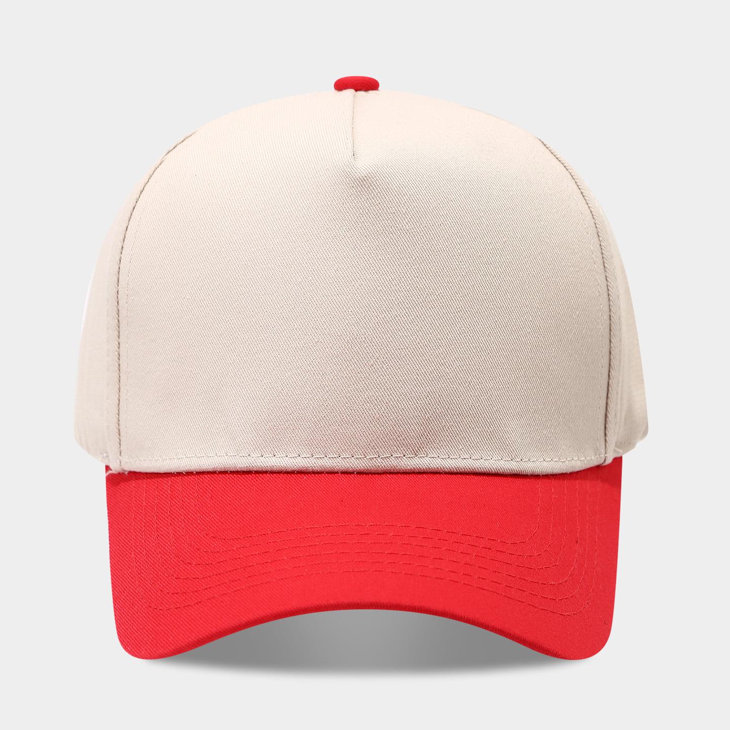 

New Color Blocked Five Panel Baseball Cap For Women Fashionable And Casual Sun Hat For Men Truck Driver Cap Trendy And Versatile
