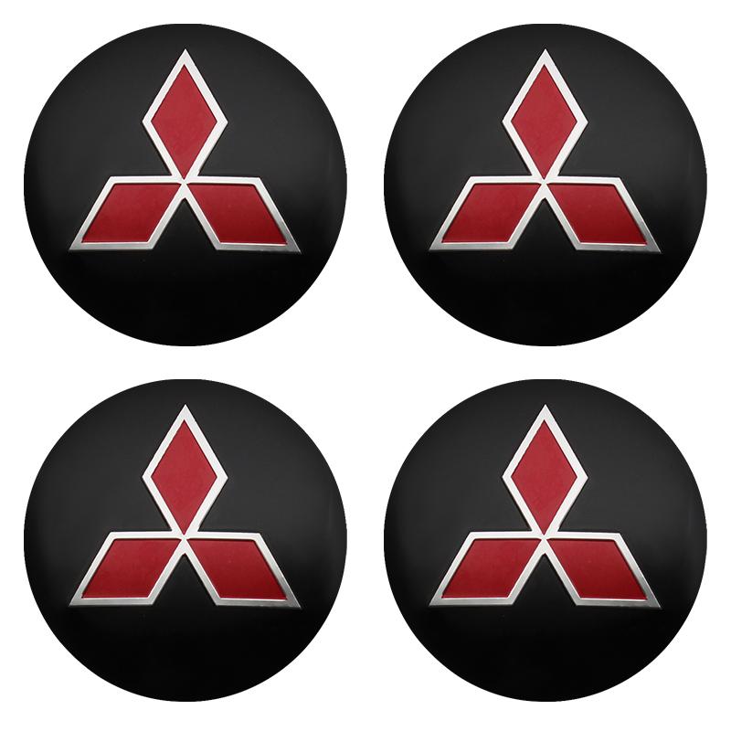 Autocolante Capac Central Roată Auto 56mm 60mm Capace Jantă Accesorii Auto Pentru Mitsubishi Lancer 9 Outlander ASX L200 Pajero EX Ralliart
