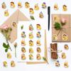 500 Pieces Per Roll - Cartoon Rubber Little Yellow Duck Waterproof Decorative Phone Case Luggage PVC Roll Sticker