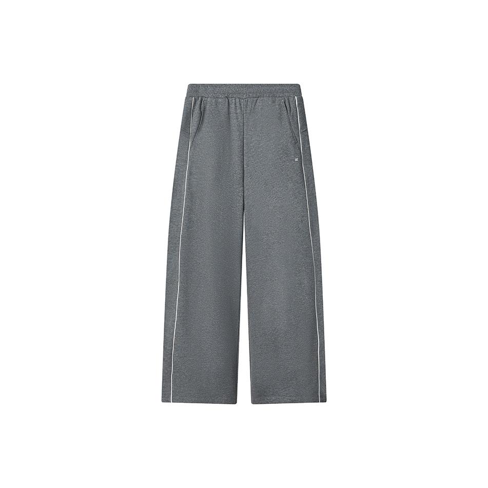 FILA White Casual Soft Comfortable Fleece Knit Straight Leg Pants Women bottoms F11W543604FMG