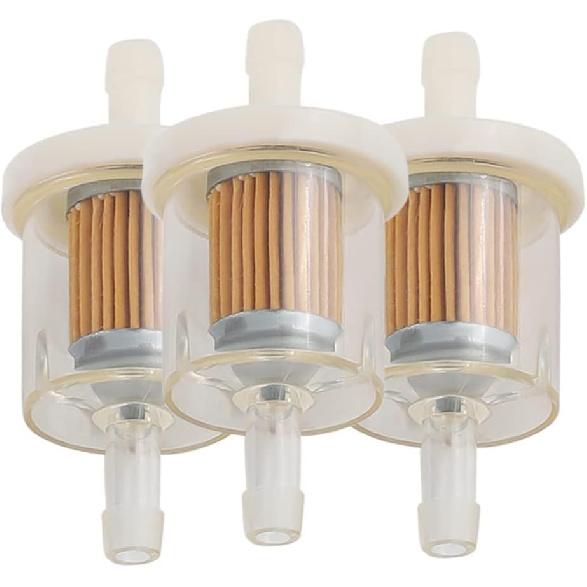 49019-0027 Kraftstofffilter für Brigs und Stratton 691035 493629 84001895 5065 Ersetzt für Kawasaki 49019-7001 49019-7005 49019-0014 1/4" Inline-Kraftstoff