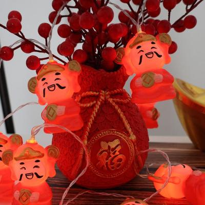 Waterproof LED Chinese Lantern Chinese Style Good Luck Hanging Lantern Lights Bright Red Color Atmosphere Lamp Chinese New Year