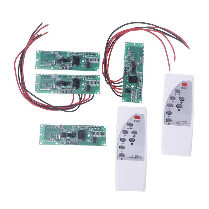 3,2V 3,7V Solar-Wandleuchten-Controller Platine mit Infrarot-Bewegungssensor, Zeitschaltung + Mikrowellen-Radar-Induktionsschalter