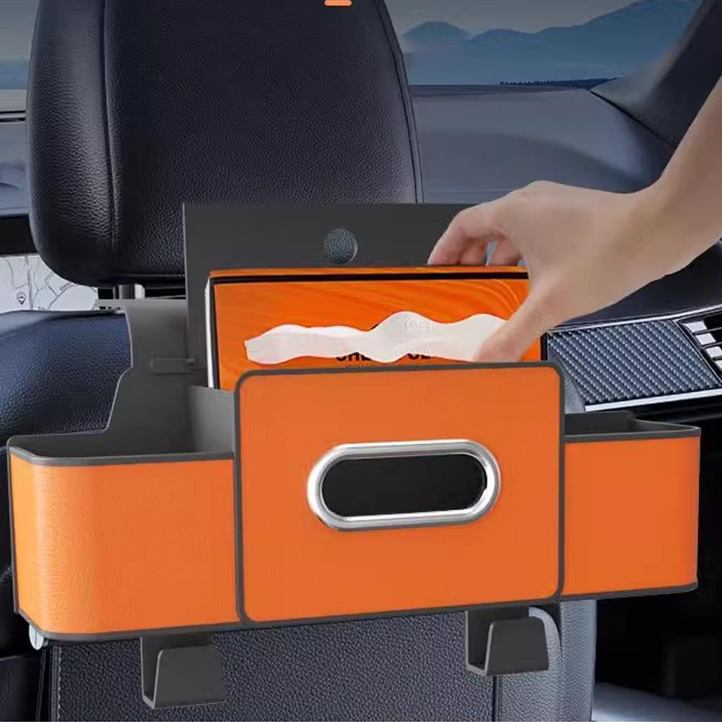 Car Organizer Back Seat,Hanging Storage Box Large Capacity Seat Back Storage Organizer for Tissue Water Bottle